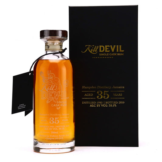 Hampden 1983 35 Year Old Kill Devil Single Cask Rum ABV 58.1% 70CL with Gift Box (Pre-Order 7 Days)