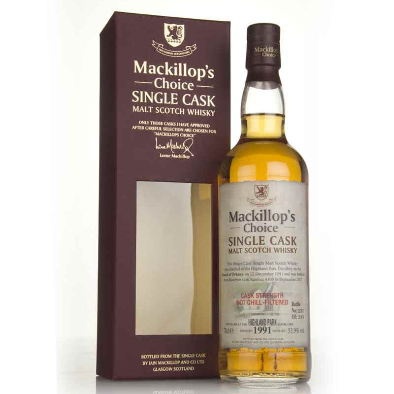 Highland Park 1991 25 Year Old Mackillop's Choice Cask #8103 ABV 53.9% 70CL (Pre-Order 7 Days)