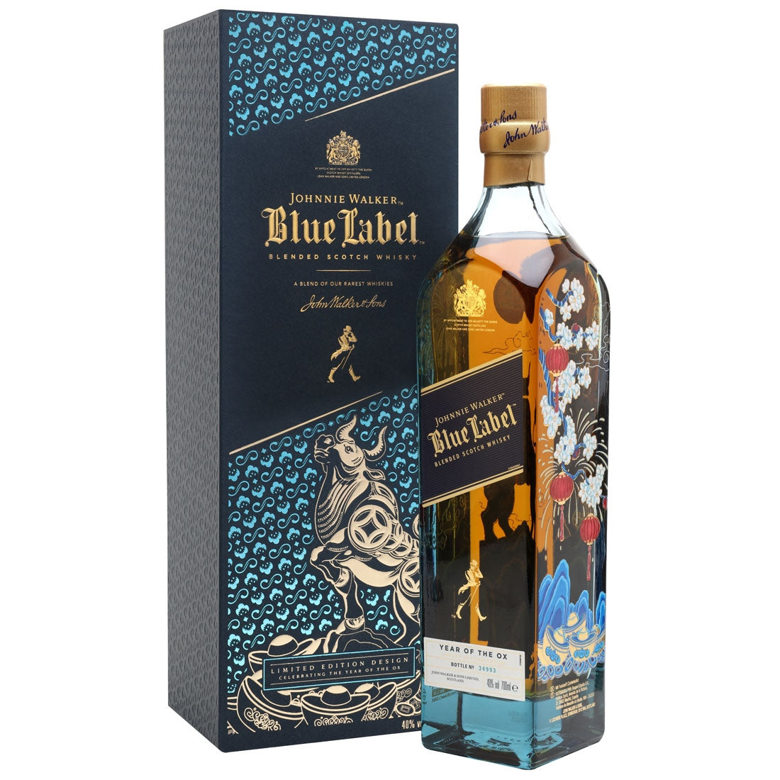 Johnnie Walker Blue Label - Year of the Ox ABV 40% 75cl with Gift Box