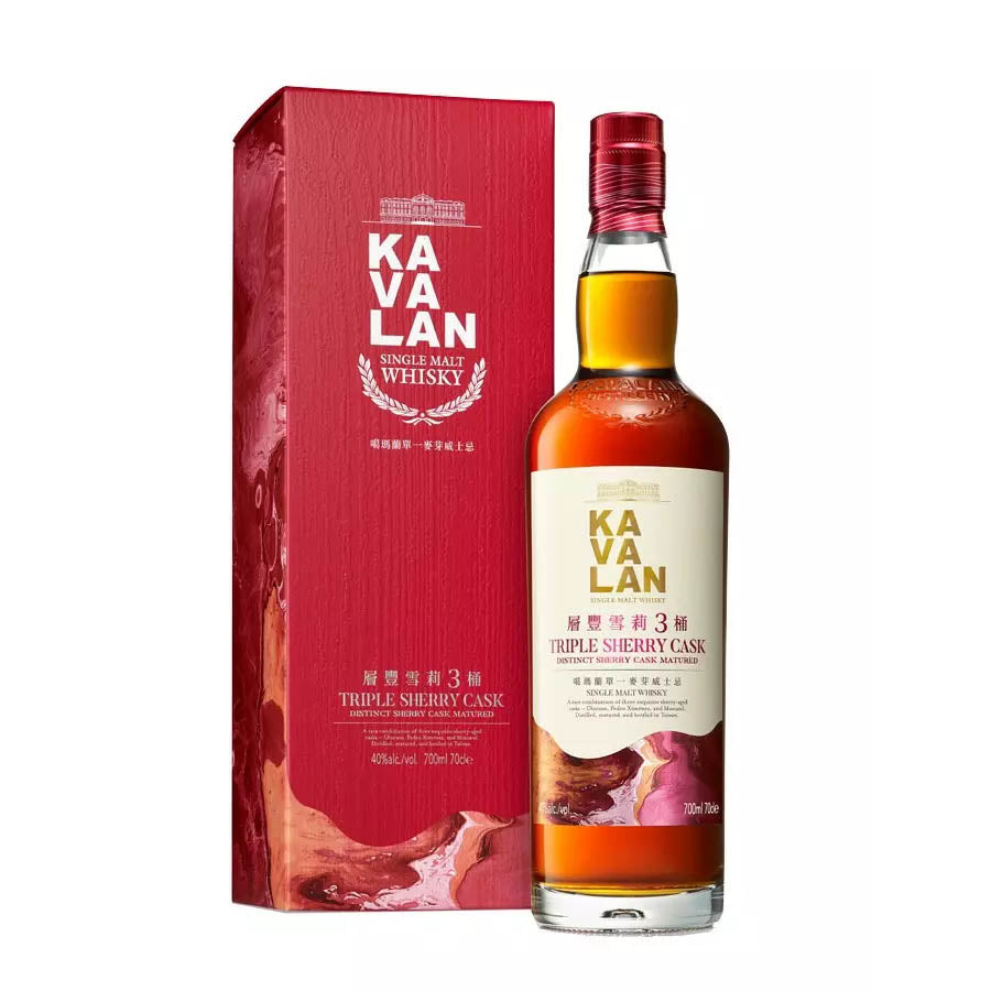 Kavalan Triple Sherry Cask Single Malt Whisky 700ml ABV 40%