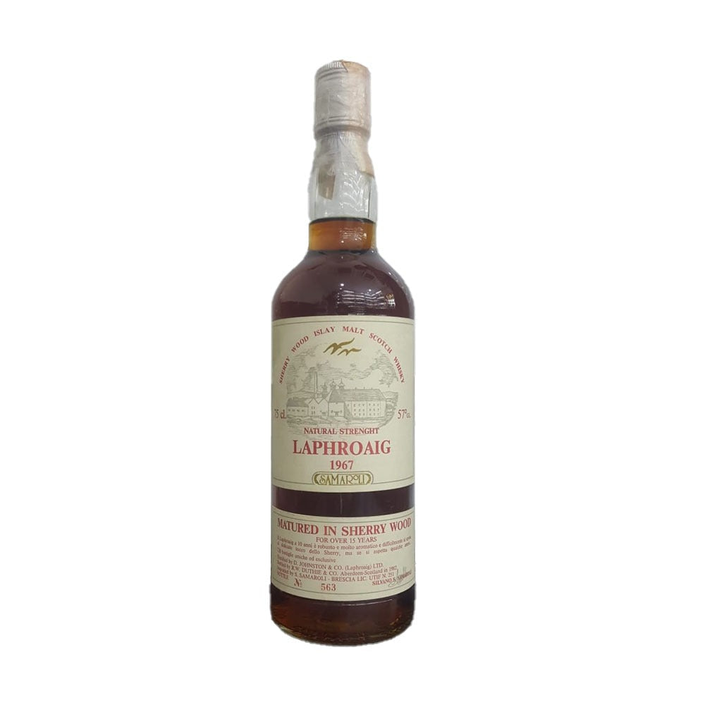 Laphroaig 1967 Samaroli 15 Year Old Sherry Wood Silver Cap