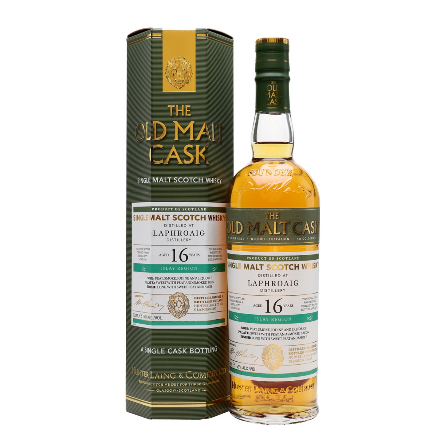 Laphroaig 2001 16 Years Old Hunter Laing - Old Malt Cask