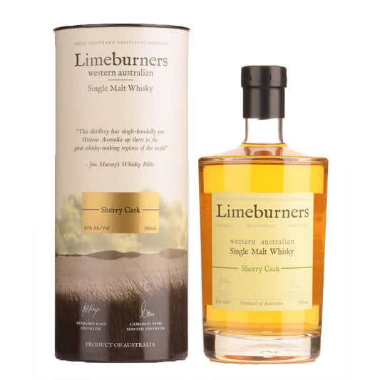 Limeburners Western Australian Single Malt Whisky Sherry Cask ABV 43% 70cl