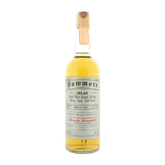 Bowmore 1969 - Cask #6634 for Edoardo Giaccone - The Whisky Shop Singapore