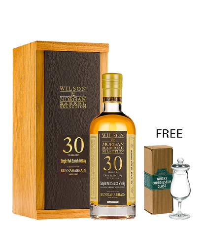 Bunnahabhain 1989 Wilson & Morgan 30 Year Old Bot.2019 ABV 47.6% (Sherry Finish) FREE Whisky Connoisseur Glass