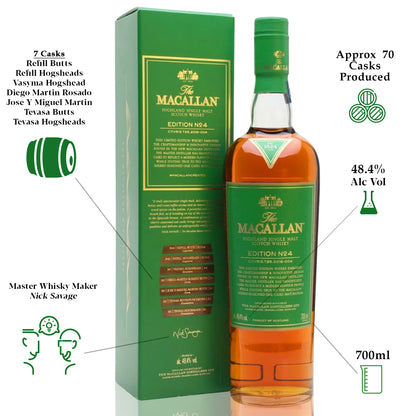 Macallan Edition No. 4 with Free Jim Murray Whisky Bible - The Whisky Shop Singapore