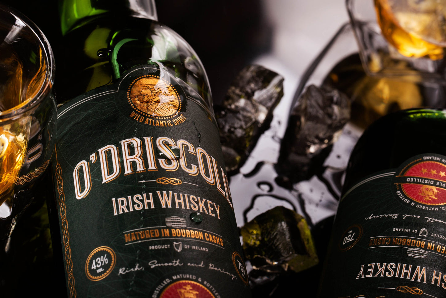 O'Driscolls Irish Whiskey Matured In Bourbon Cask ABV 43% 750ml