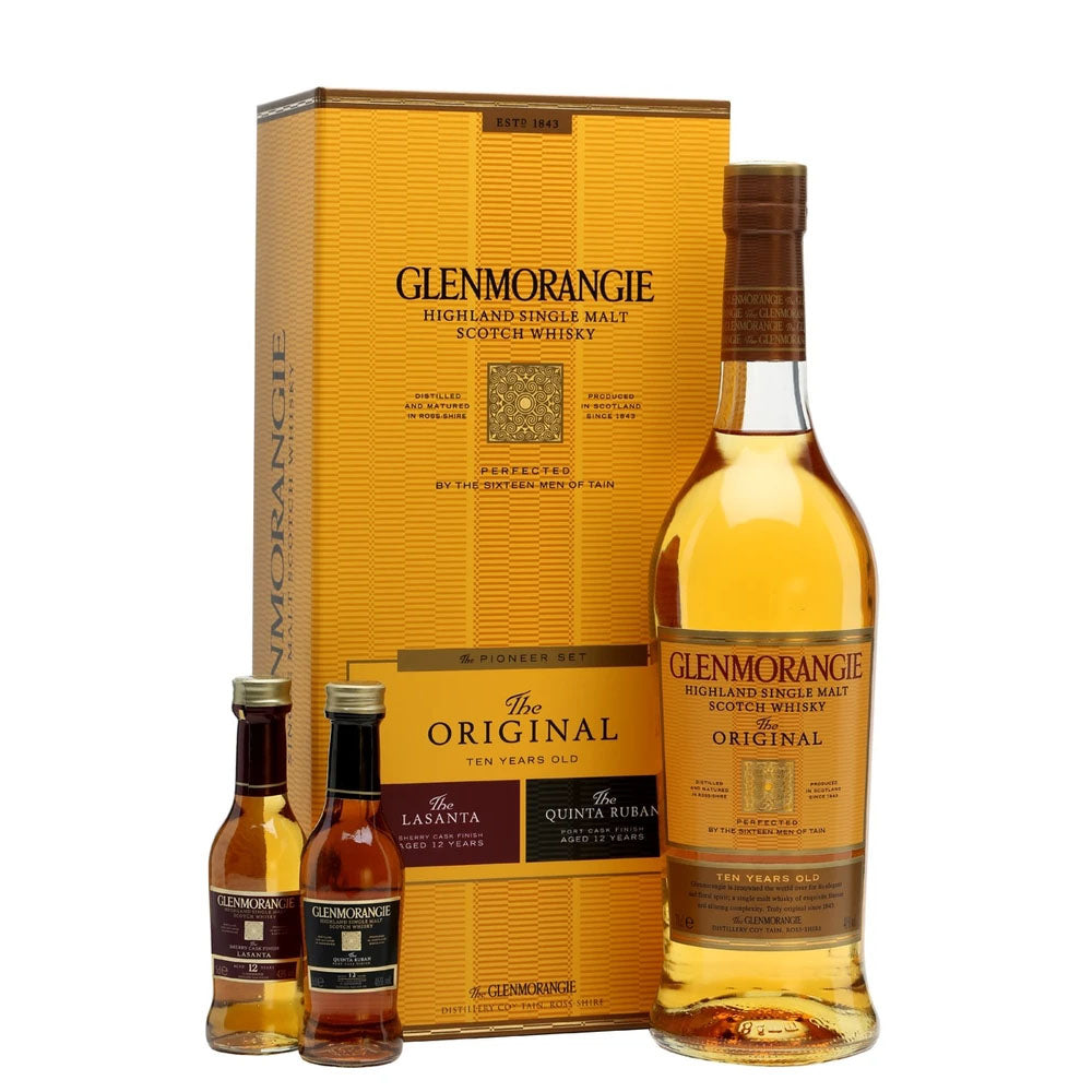 Glenmorangie The Original 10 Years + 5cl Lasanta 12 + 5cl Quinta Ruban 12(The Pioneer Set)