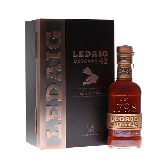 Ledaig 42 Years Old Dùsgadh ABV 46.7% 70cl with Gift Box