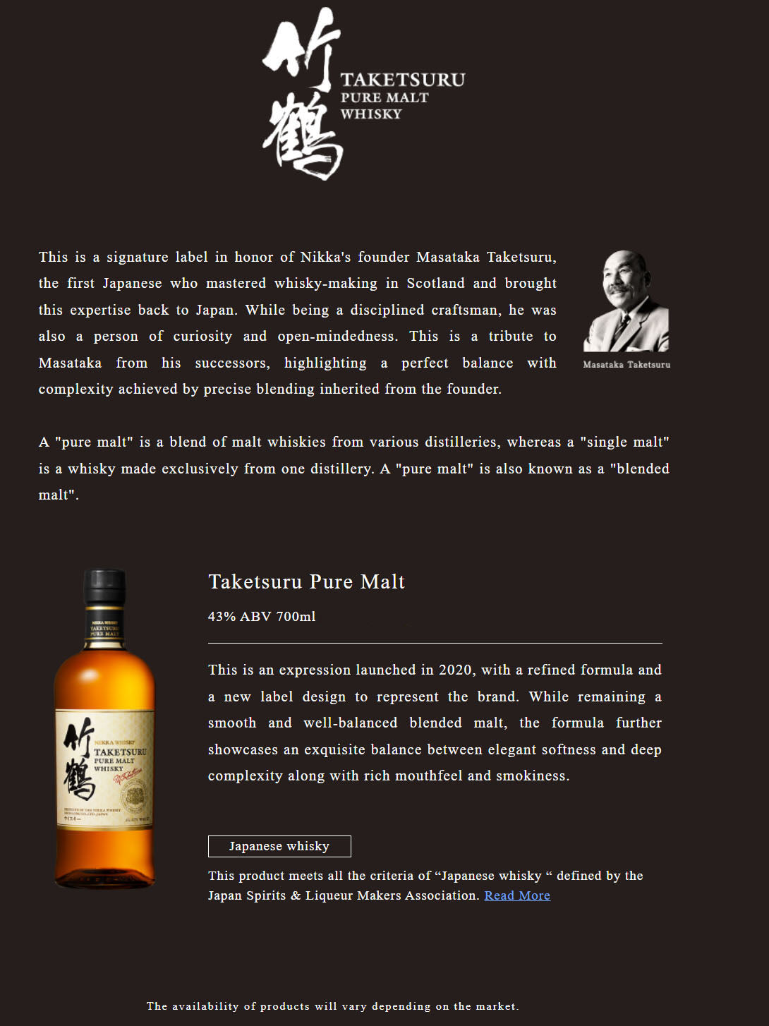 Nikka Taketsuru Pure Malt with Box 700ml