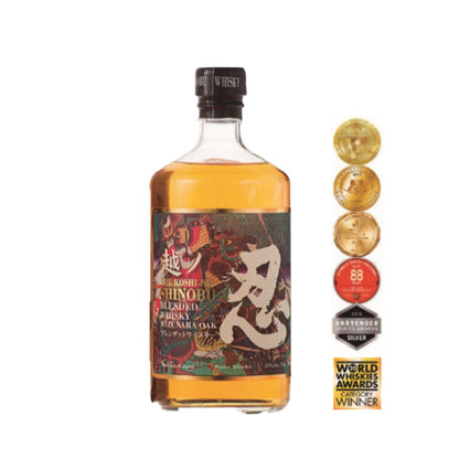 Shinobu Blended Whisky Mizunara Oak Finish ABV 43% 70cl with Gift Box